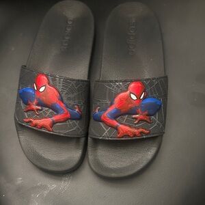 Adidas Kids Spider-Man Slides - Black and Blue